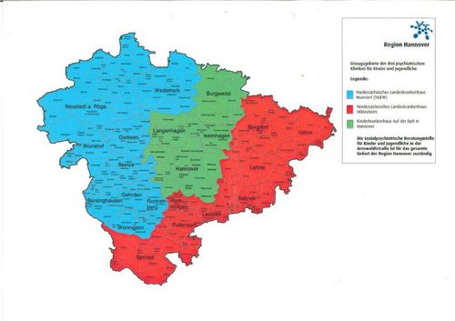 Notfall Ambulanz Institutsambulanz Versorgungsbereich Einzugsgebiete KJP Kinder- und Jugendpsychiatrie